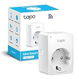 TP-Link TAPO P100 - Wi-Fi Mini Smart Plug, ideal para agendar ligar/desligar y economizar energía,...
