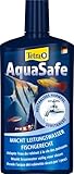 Tetra AquaSafe para Agua de Acuario Natural y Apta para Peces, Neutraliza las Sustancias Nocivas del...
